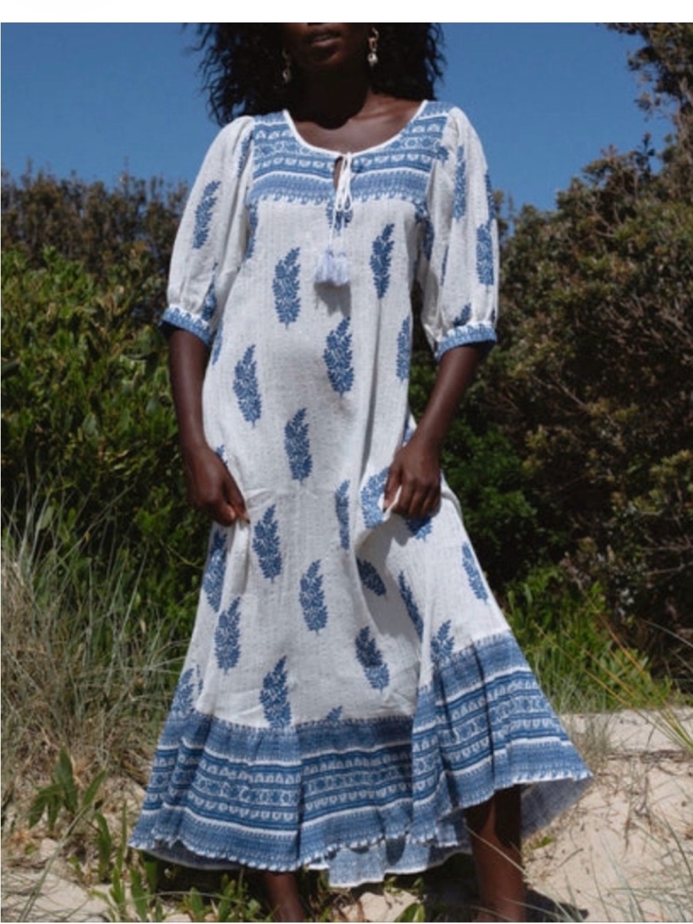 NWT Daughters of India Mishka Maxi Dress size M